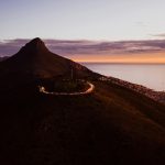 Cape Town holiday packages from Kenya — Table Mountain aerial view at sunset
